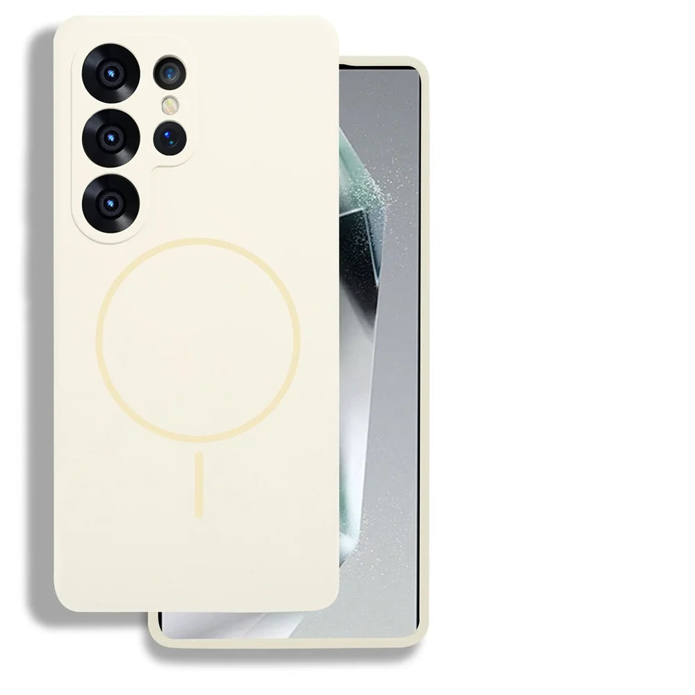 Shockproof Liquid Silicone Magnetic Case for Samsung Galaxy S25 Series