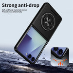 Shockproof Foldable Case with 360° Rotating Ring Stand for Samsung Galaxy Z Flip 8