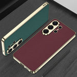 Luxury Electroplated Leather Case for Samsung Galaxy S26 Ultra