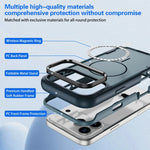 Durable Anti-Shock MagSafe Case with Built-in Lens Stand for iPhone 17 Series