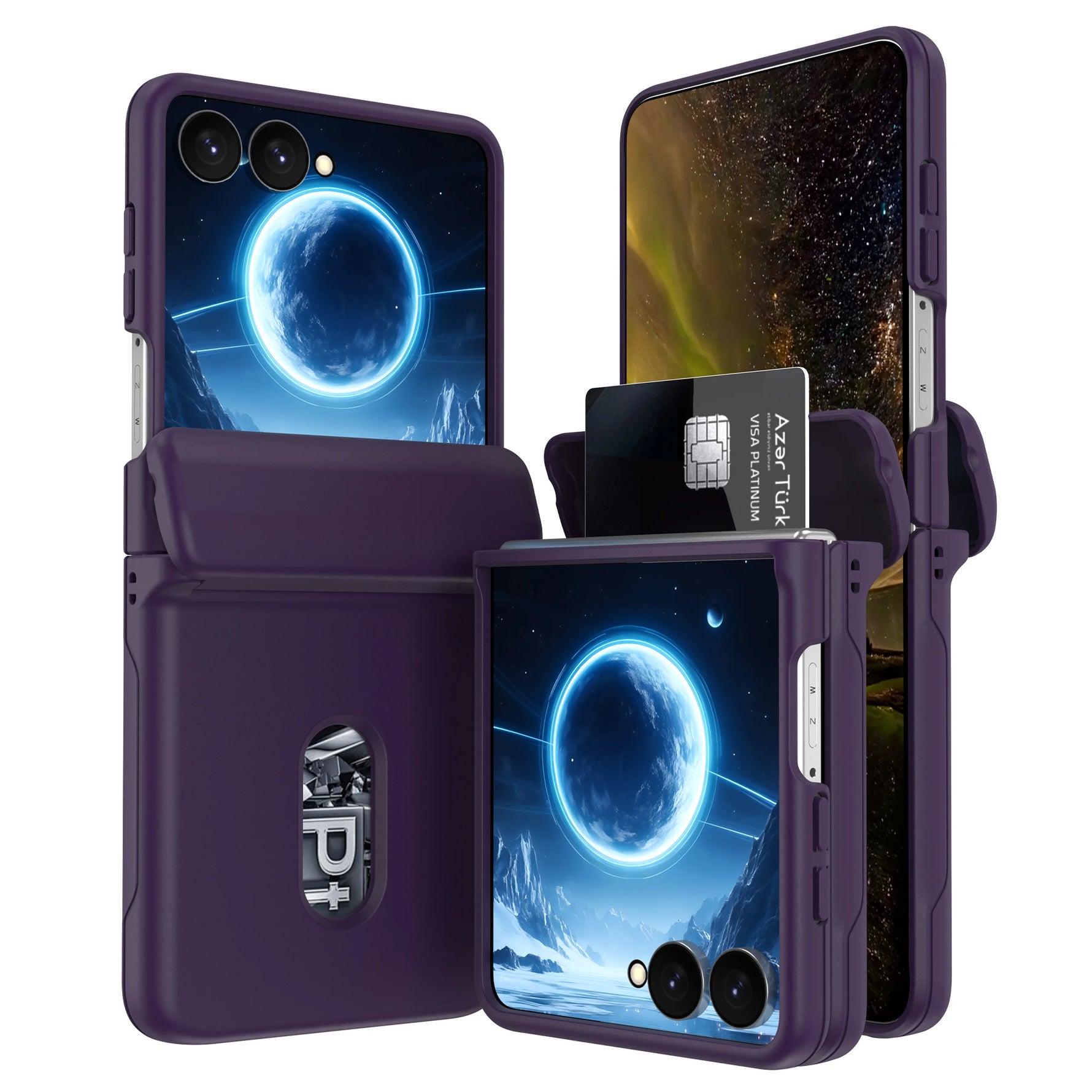 Premium Hinge Protection Wallet Case for Samsung Galaxy Z Flip 8