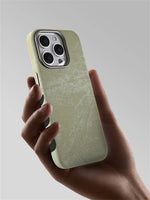 Luxury MagSafe Fiber Leather Shockproof Case for iPhone 15 Series