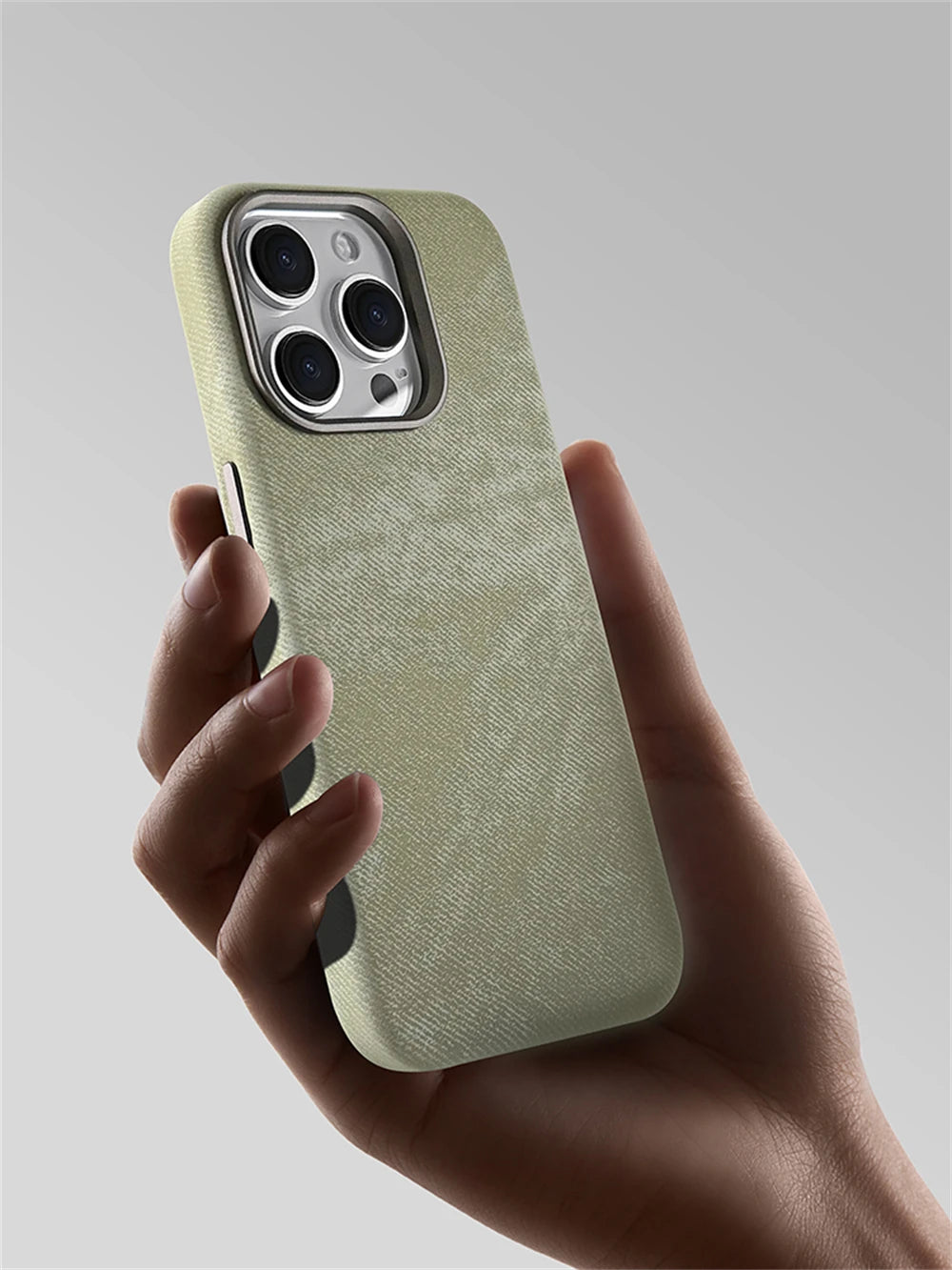 Luxury MagSafe Fiber Leather Shockproof Case for iPhone 15 Series