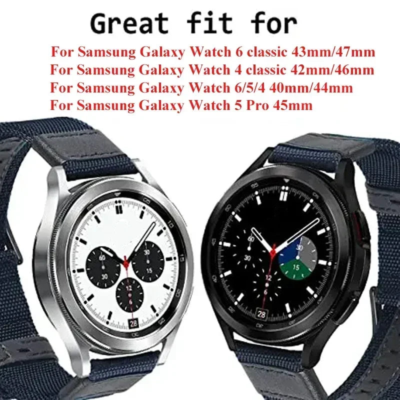 Quick Fit Nylon Band for Samsung Galaxy Watch 6 and Galaxy Watch 6 Classic