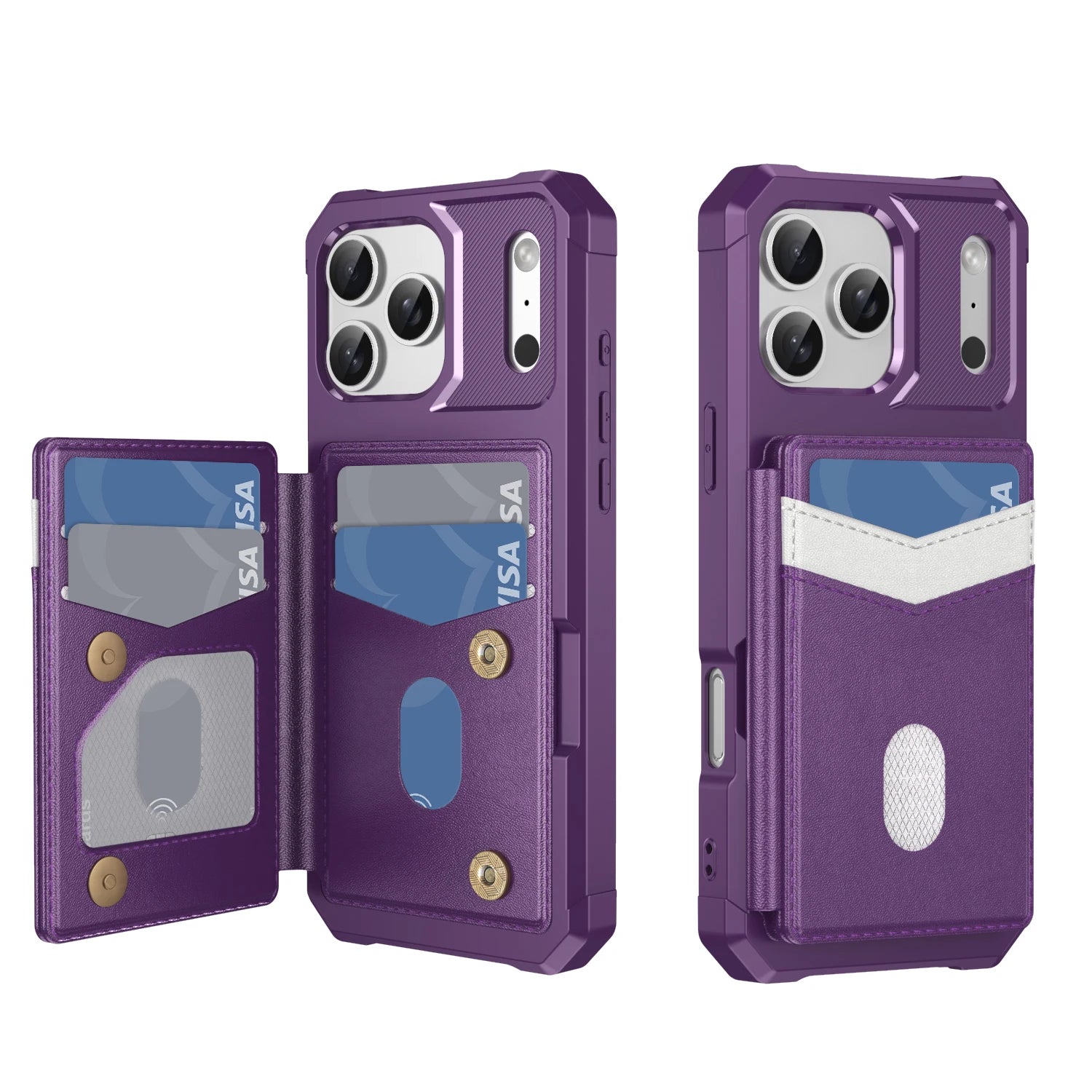 iPhone 17 Series Protective Leather Wallet Case