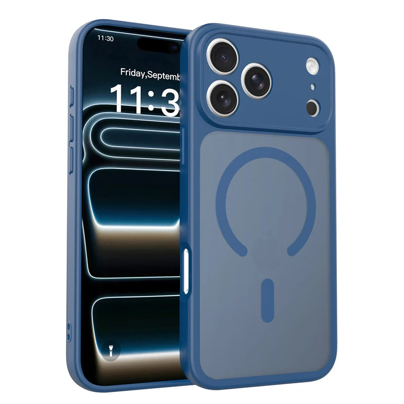 Matte Anti-Fingerprint MagSafe Case with Drop Protection for iPhone 18 Series