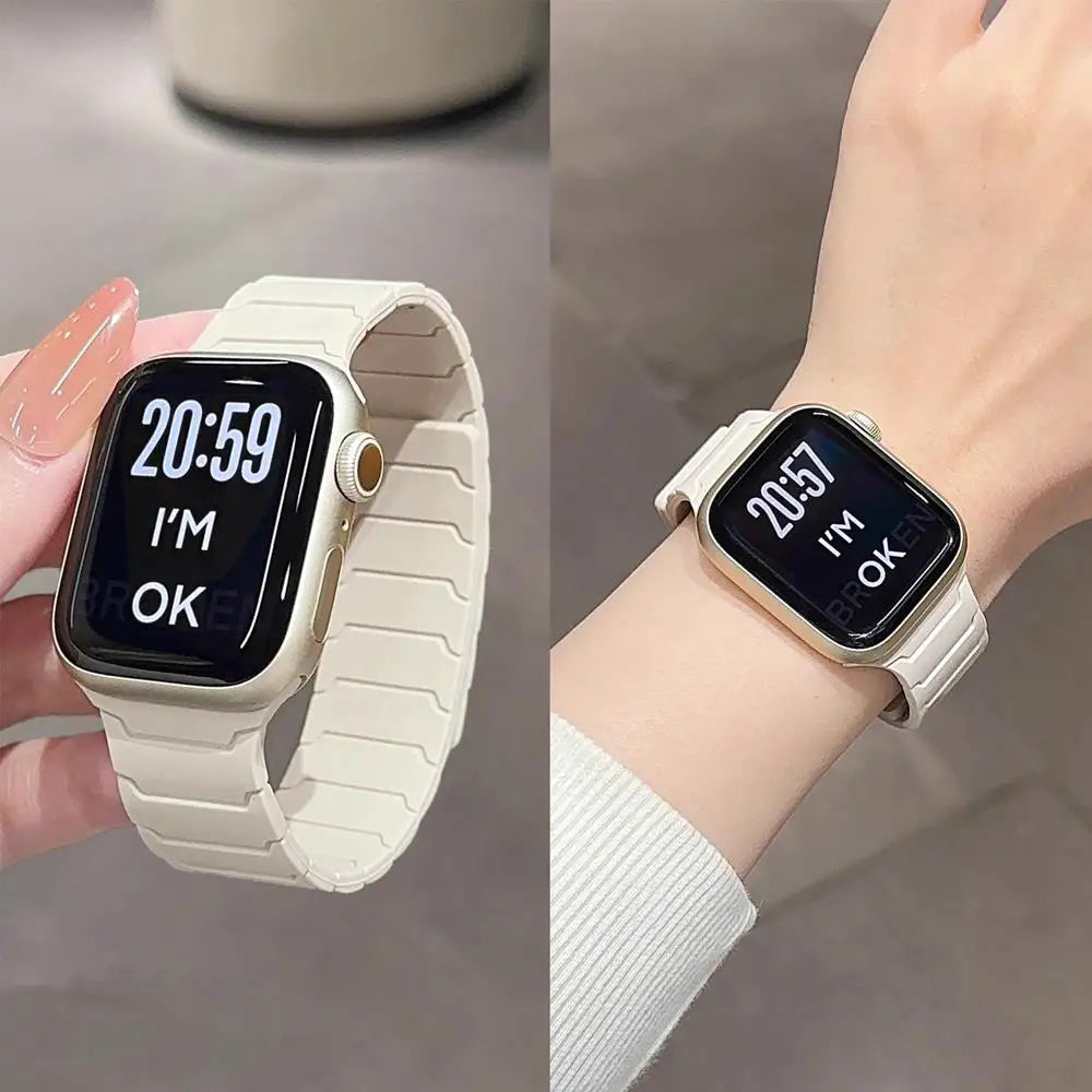 Premium Magnetic Silicone Band for Apple Watch
