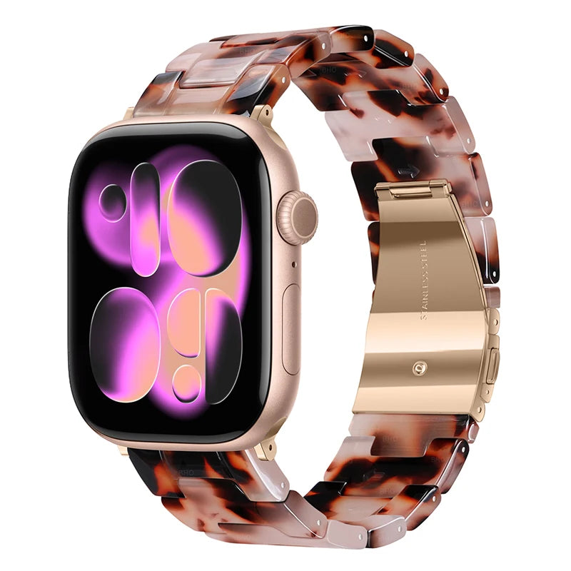 Glossy Resin Link Strap for Apple Watch