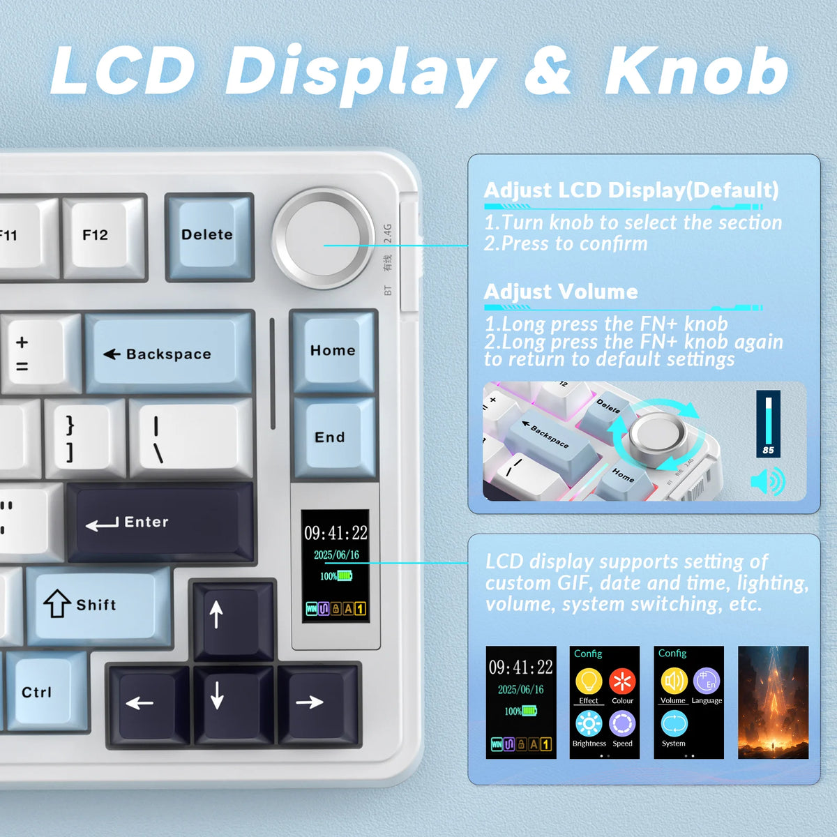 AULA S75pro Tri-Mode Gaming RGB Keyboard