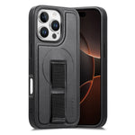 iPhone 16 Series Leather MagSafe Case with Wrist Strap