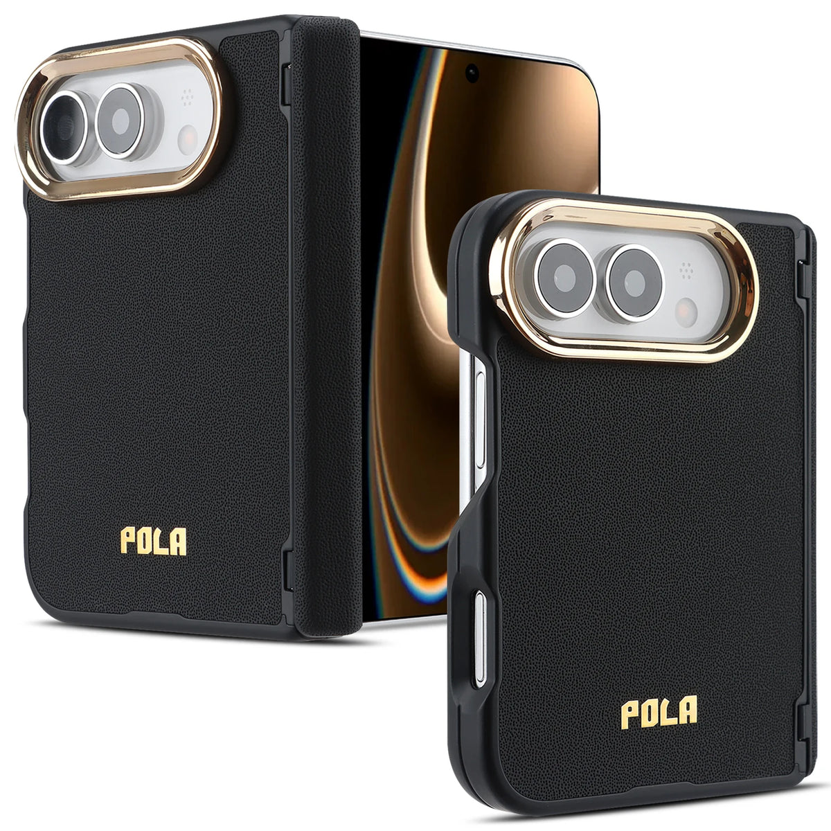 Leather MagSafe Case with Hinge Protection for iPhone Duo
