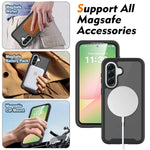 Samsung Galaxy A57 Magnetic Armor Case with PET Screen Guard