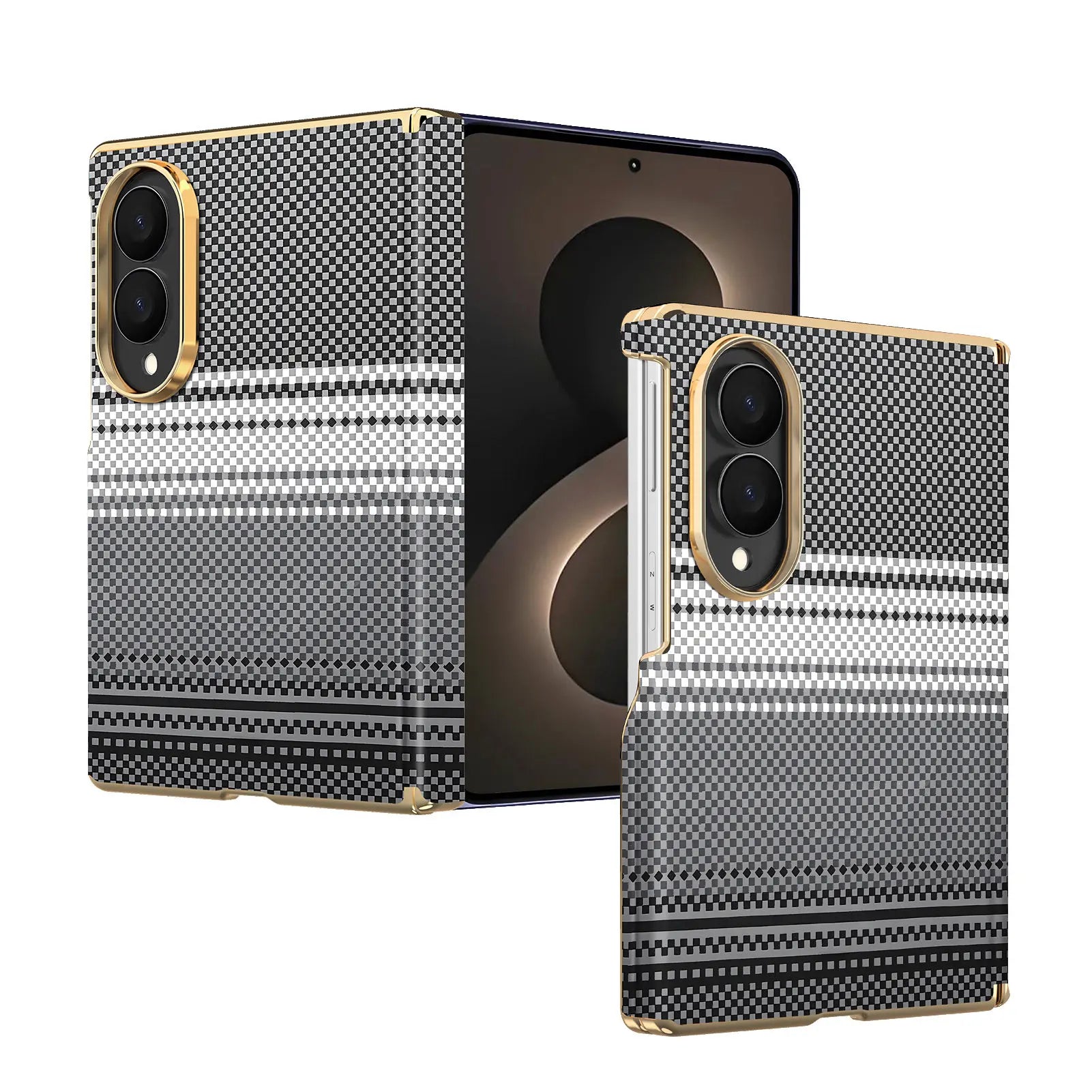 Luxury Magnetic Carbon Fiber Case for Samsung Galaxy Z Fold 8