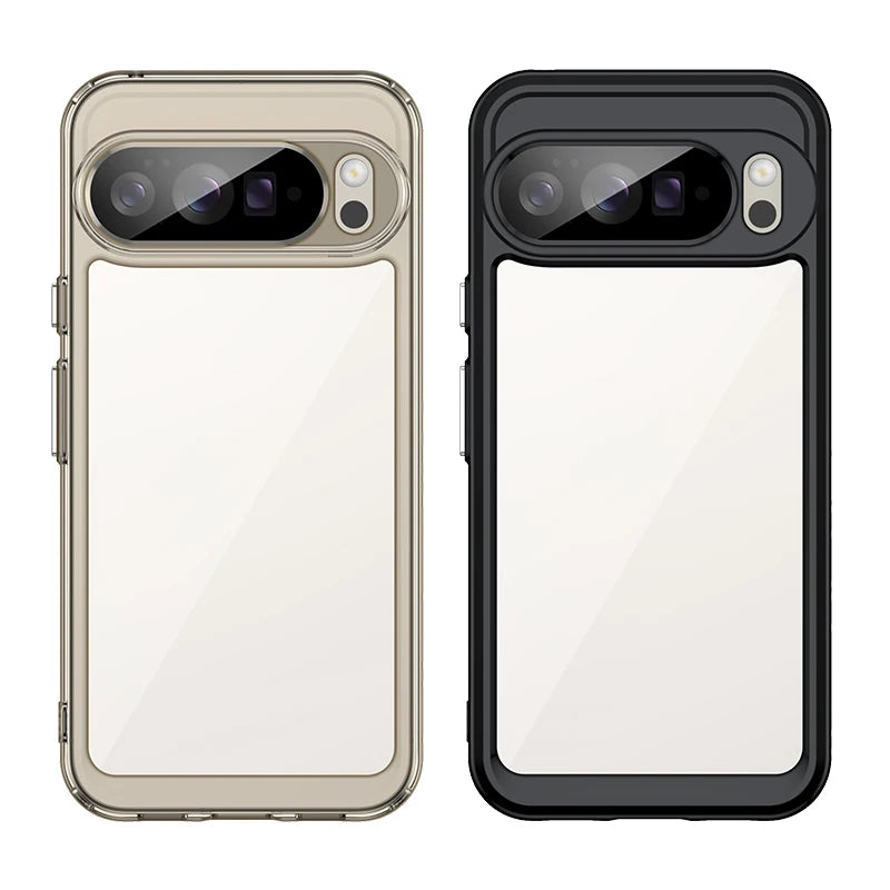 Google Pixel 10 Series Shockproof TPU + PC Clear Protective Case