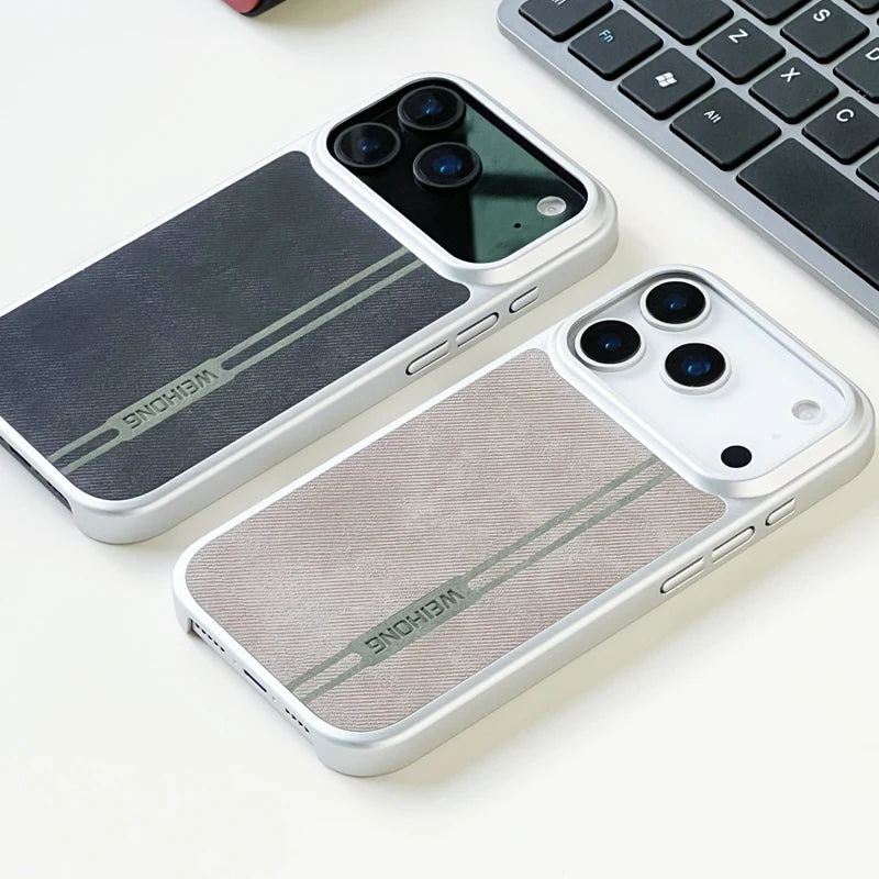 Matte Fabric Frosted Armor MagSafe Case for iPhone 17 Series