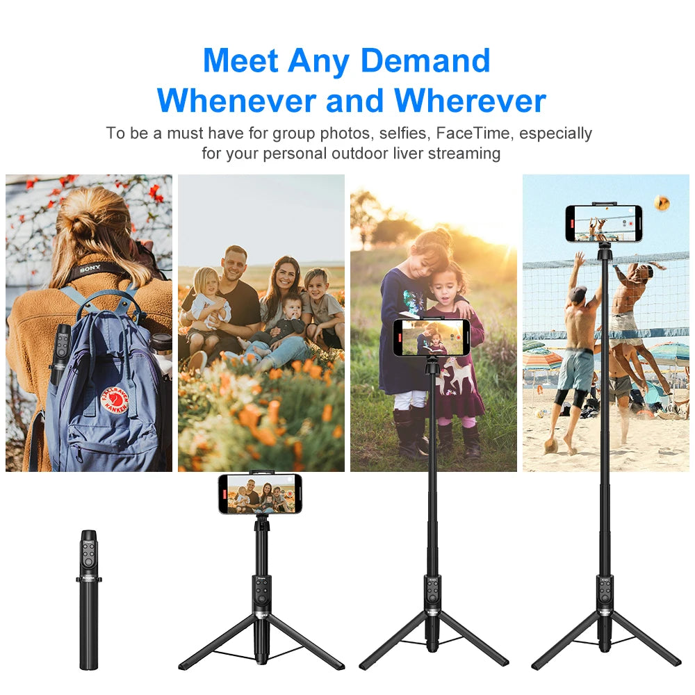 KingMa Extendable Phone Remote Selfie Stick with Detachable Remote
