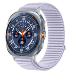 Breathable Nylon Watch Strap with Hook-and-Loop Fastener for Samsung Galaxy Watch Ultra 2