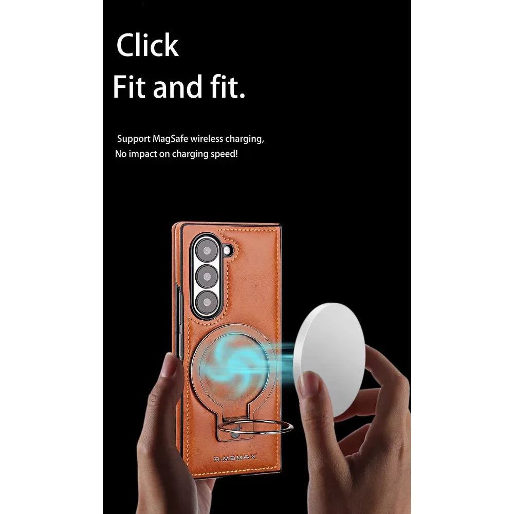 Shockproof Magnetic Ring Stand Case for Samsung Galaxy Z Fold 6