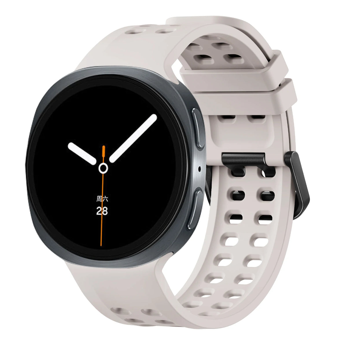Perforated Silicone Sport Band with Quick-Release Tab for Samsung Galaxy Watch 9