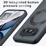 Nothing Phone 4a Translucent Anti-Fingerprint Magnetic Case with Ring Holder