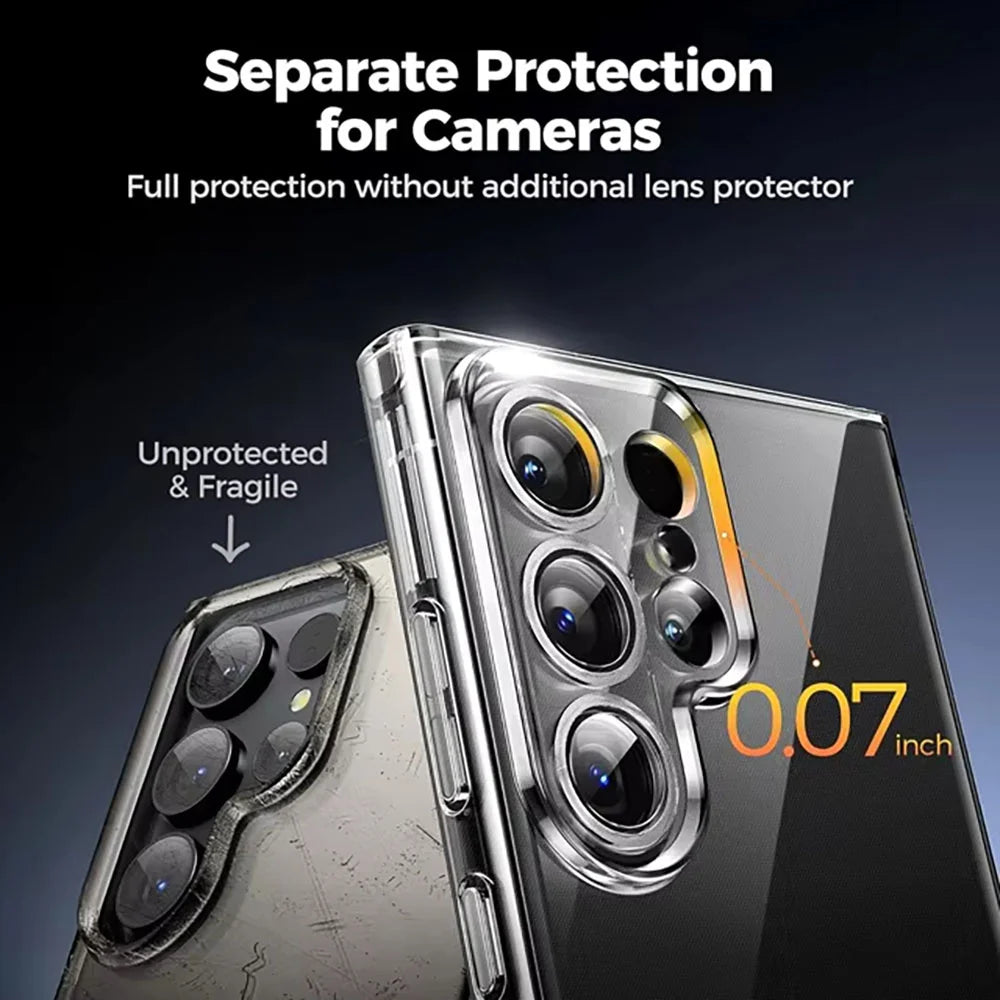 Premium Shockproof Transparent Case for Samsung Galaxy S25 Series