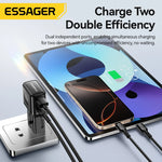 Essager 35W GaN International Travel Adapter with Dual USB-C Fast Charging Ports