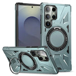 Shockproof Magnetic Armor Case with Ring Stand for Samsung Galaxy S26 Series