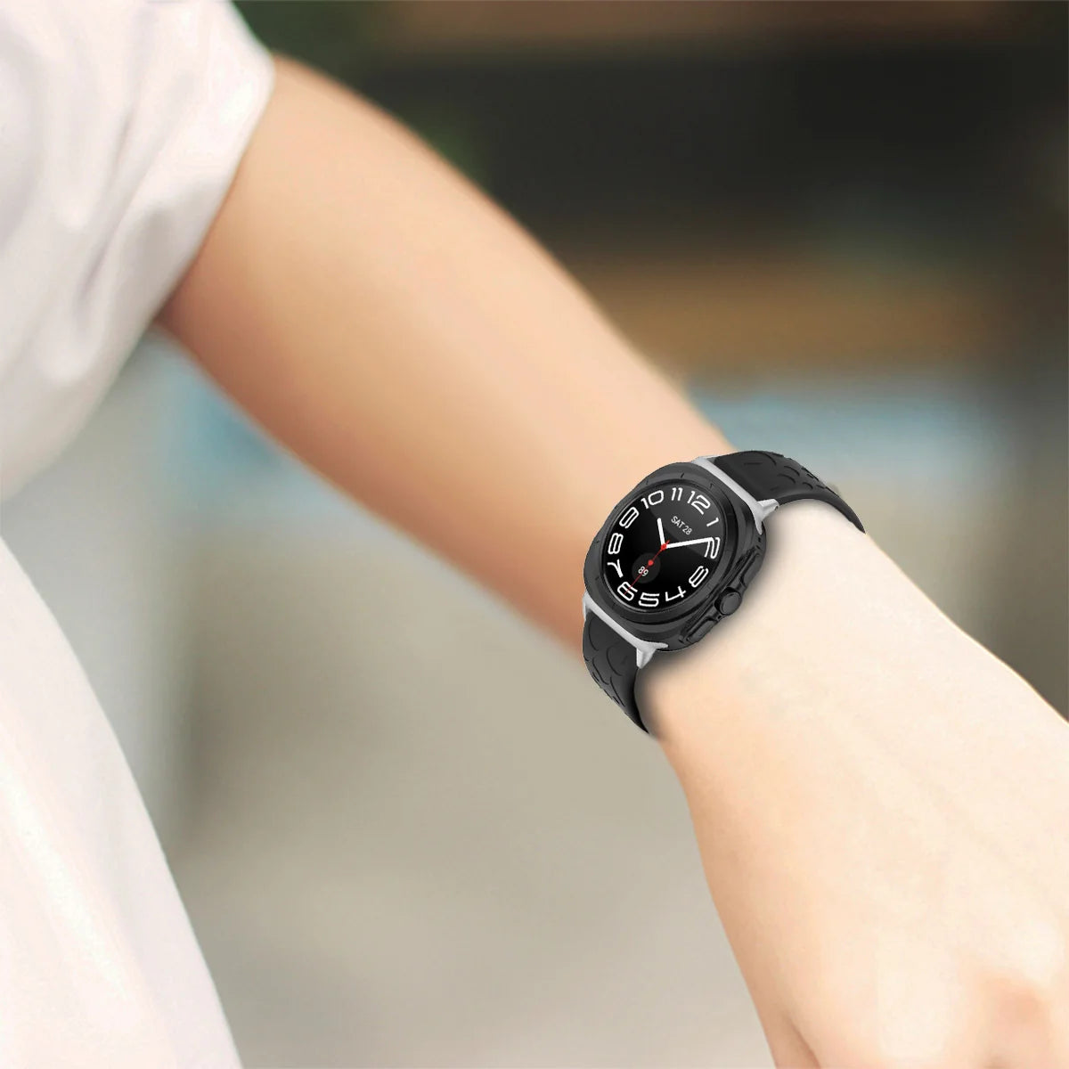 Engraved Silicone Strap for Samsung Galaxy Watch Ultra and Samsung Galaxy Watch Ultra (2025)