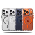 Shockproof Clear MagSafe Bumper Case with Lens Protection Stand for iPhone 17 Series