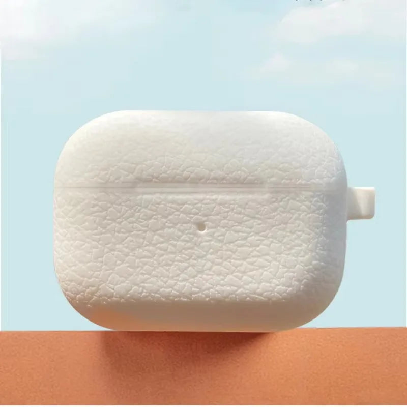 Luxury Litchi Texture Silicone Case for AirPods 4