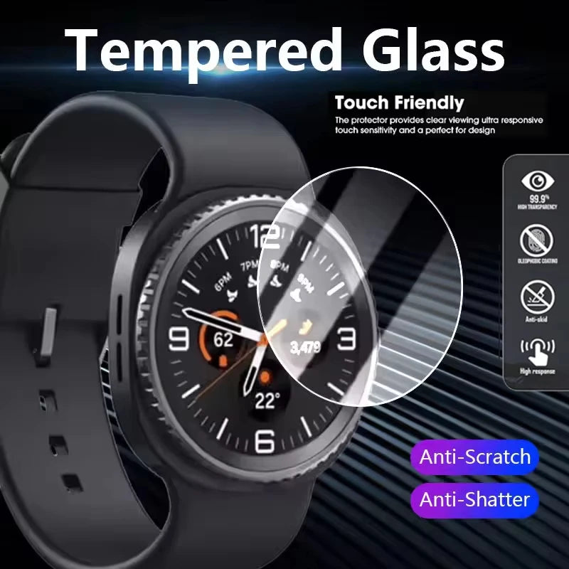 Full Coverage Tempered Glass Protector for Samsung Galaxy Watch 8 & Galaxy Watch 8 Classic