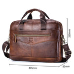 Men’s Classic Leather Laptop Briefcase
