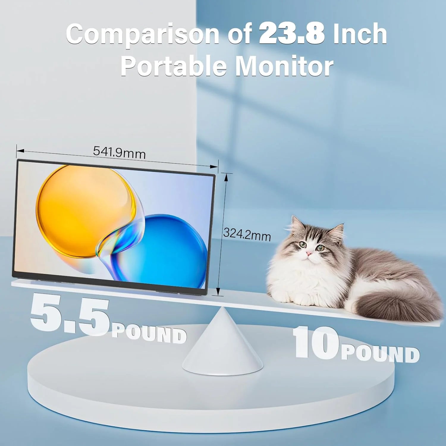 AHXJKA 23.8-Inch 100Hz Portable IPS Monitor