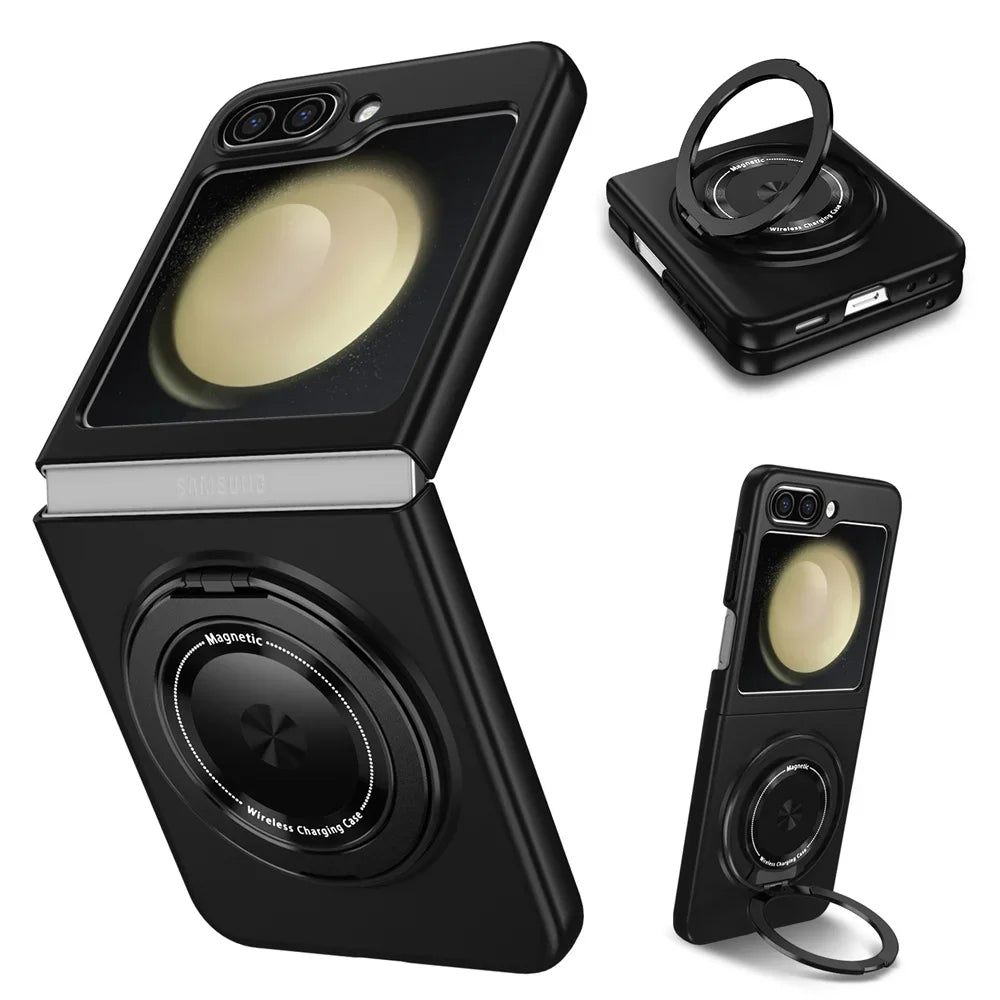 Samsung Galaxy Z Flip 6 Magnetic Case with 360° Rotating Stand
