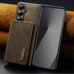 Samsung Galaxy Z Fold 7 Magnetic Leather Wallet Case with Card Slots