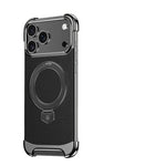 Luxury Leather Ultra-Thin Frameless MagSafe Case with Kickstand for iPhone 17 Series