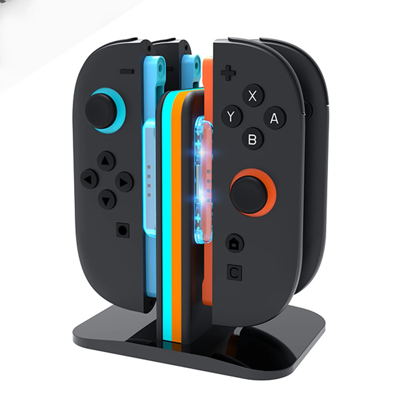 4-Port Magnetic Controller Charging Station for Nintendo Switch 2 Joy-Cons