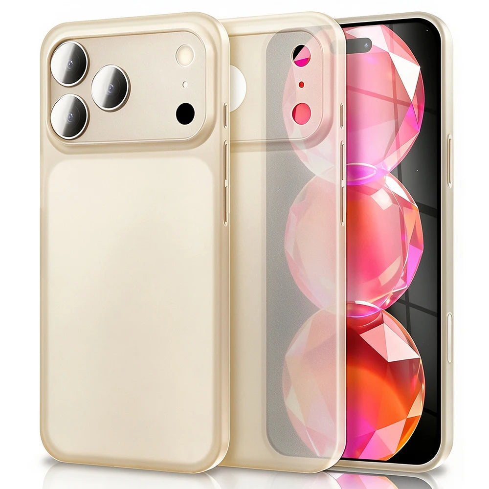 Ultra-Thin Translucent Matte Hard Case with Raised Camera Protection for iPhone 18 Series