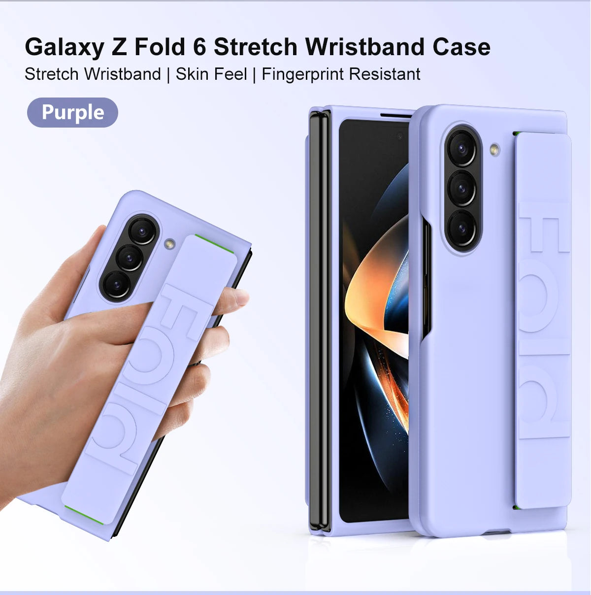 Samsung Galaxy Z Fold 6 Hard Shell Case with Wrist Strap