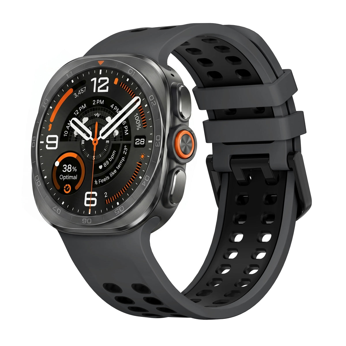 Breathable Perforated Silicone Sport Band for Samsung Galaxy Watch Ultra 2