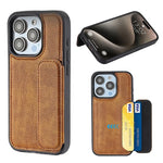 Retro Business PU Leather Case with Card Slot for iPhone 15 Series
