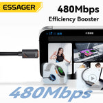 Essager 2-in-1 USB Type-C to USB Type-C/Lightning Cable