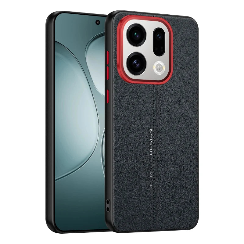 Business PU Leather Ultra Thin Case for OPPO Find X9 & X9 Pro