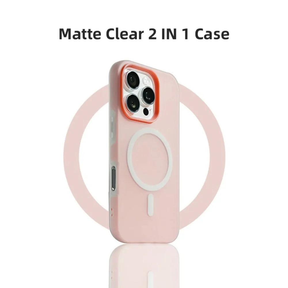 Translucent MagSafe Alignment Case with Raised Camera Ring for iPhone 12 Series