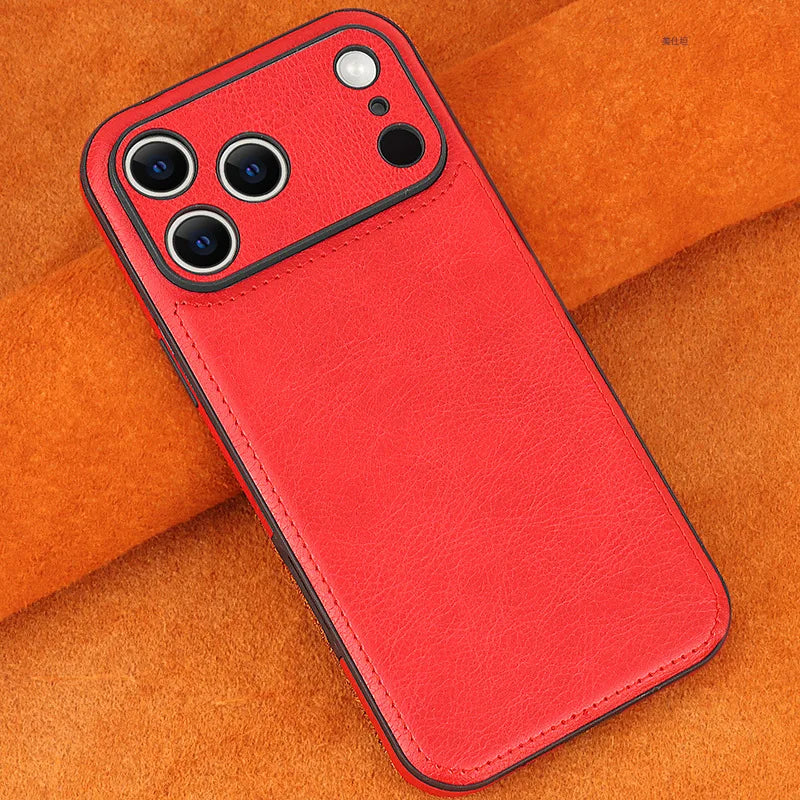 Classic Leather Texture Shockproof Case for iPhone 17 Series