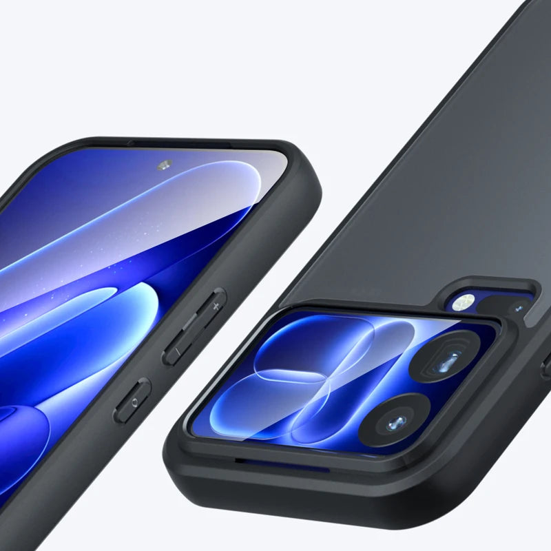 Matte Non-Slip Shockproof Bumper Case with Raised Camera Protection for Xiaomi 18 Series