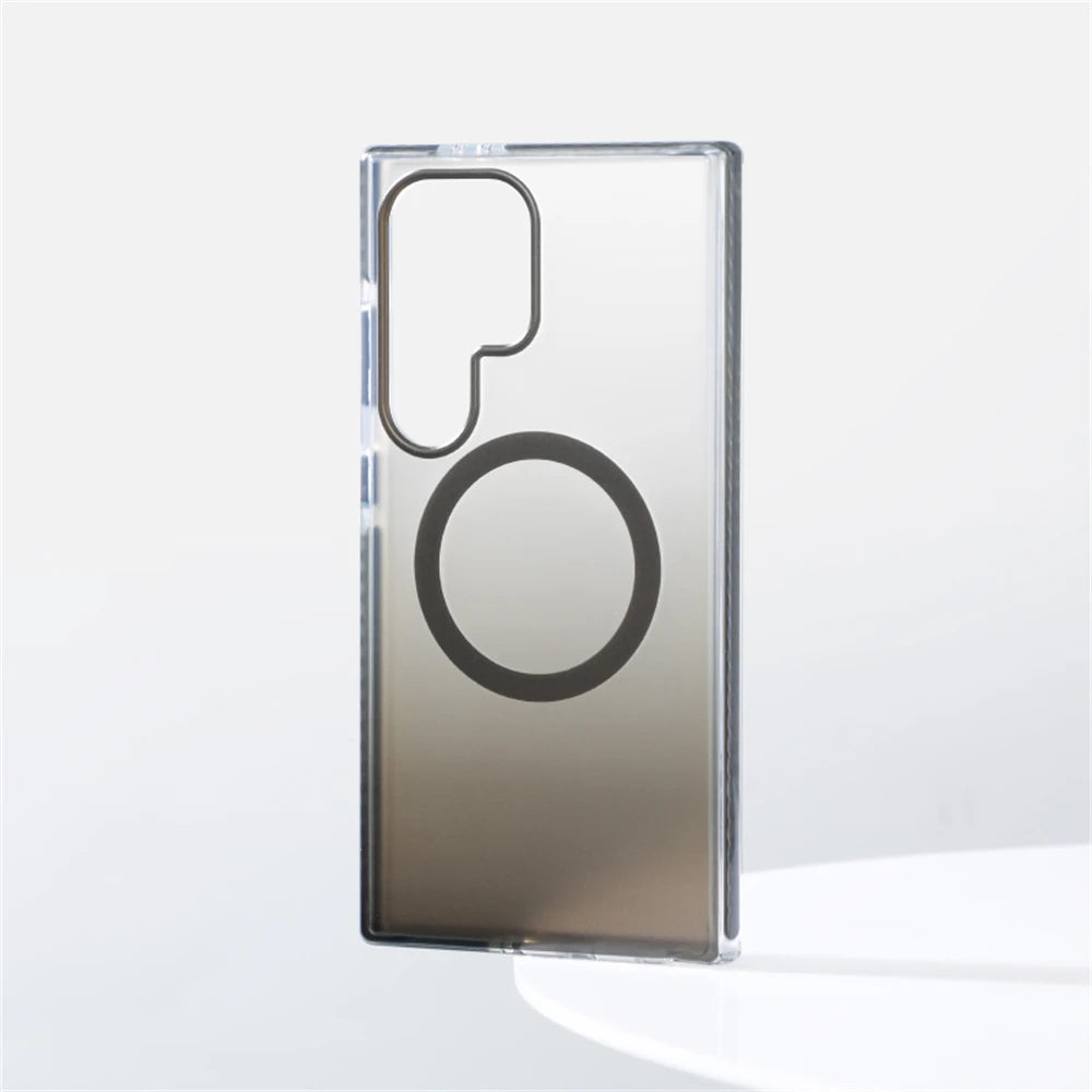 Shockproof Gradient Magnetic Bumper Case for Samsung Galaxy S25 Series
