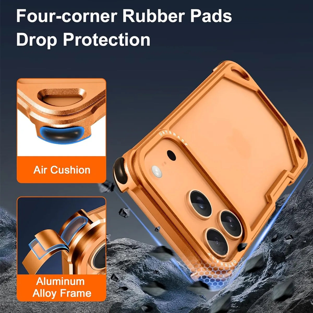 Shockproof Hollow Metal Case for iPhone 17 Series