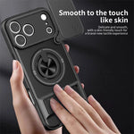 MagSafe Compatible Case for iPhone 17 Series with Rotating Ring and Camera Cover