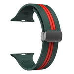 Textured Dual-Layer Band with Pin-and-Hole Adjustment for Apple Watch